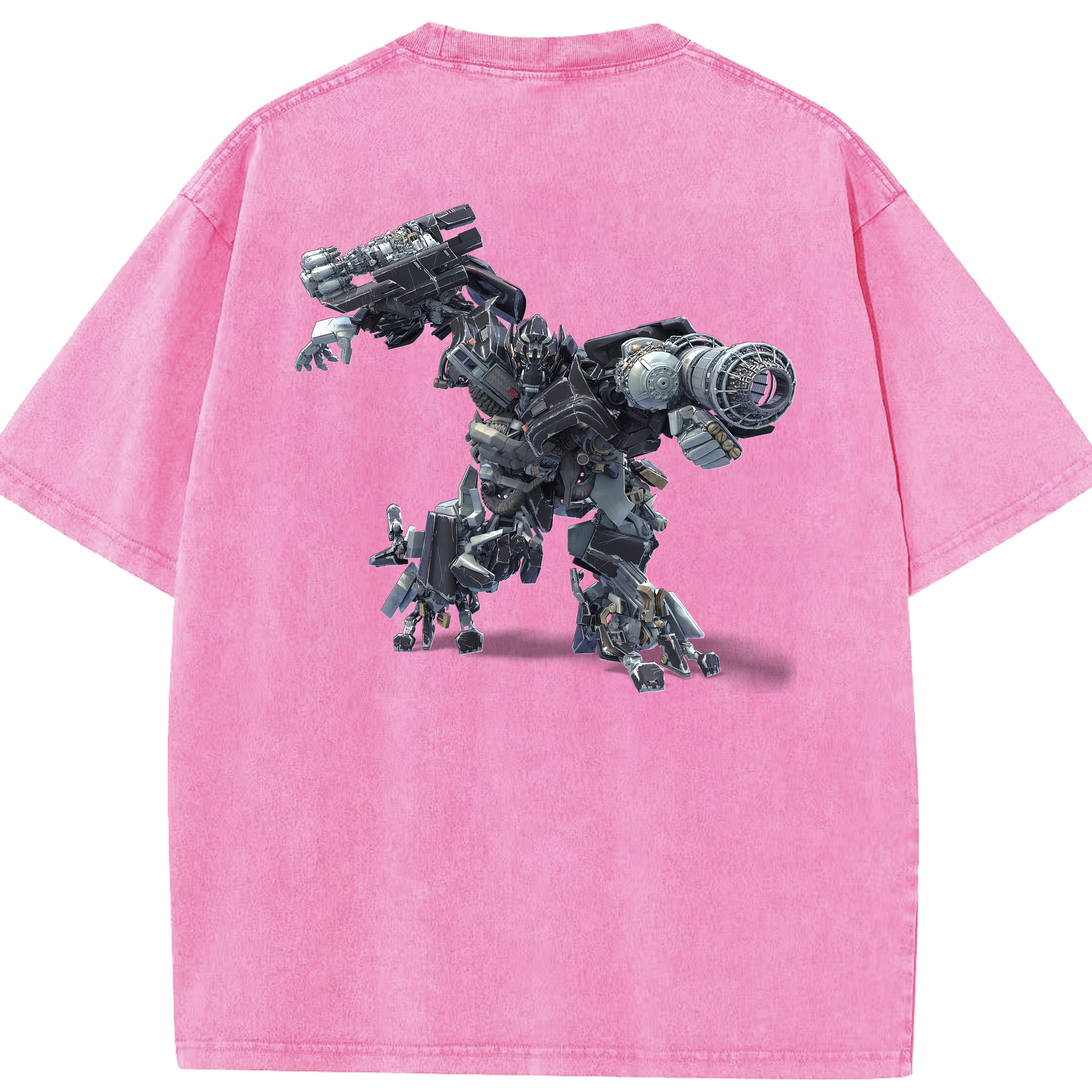 （画像用） Transformers トランスフォーマー 綿100% ヴィンテージ風 半袖Tシャツ（背面プリント）